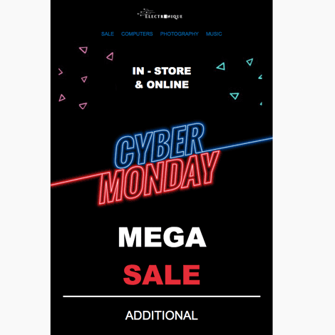 Cyber Monday Electronic Mega Sale